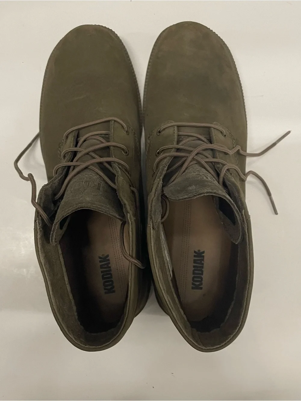 KODIAK Womens Size 10 Original Wrap Waterproof Boots Dark Olive Green/Brown